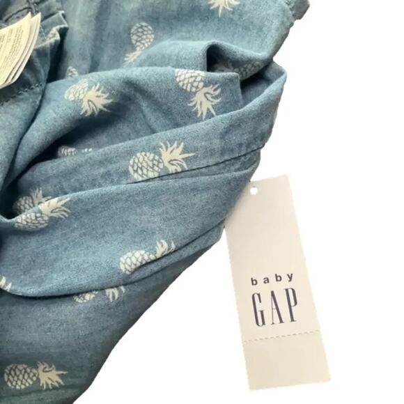 BABY GAP Girl's Blue Denim Sundress Bottoms Set Size 2 NWT - Picture 6 of 6